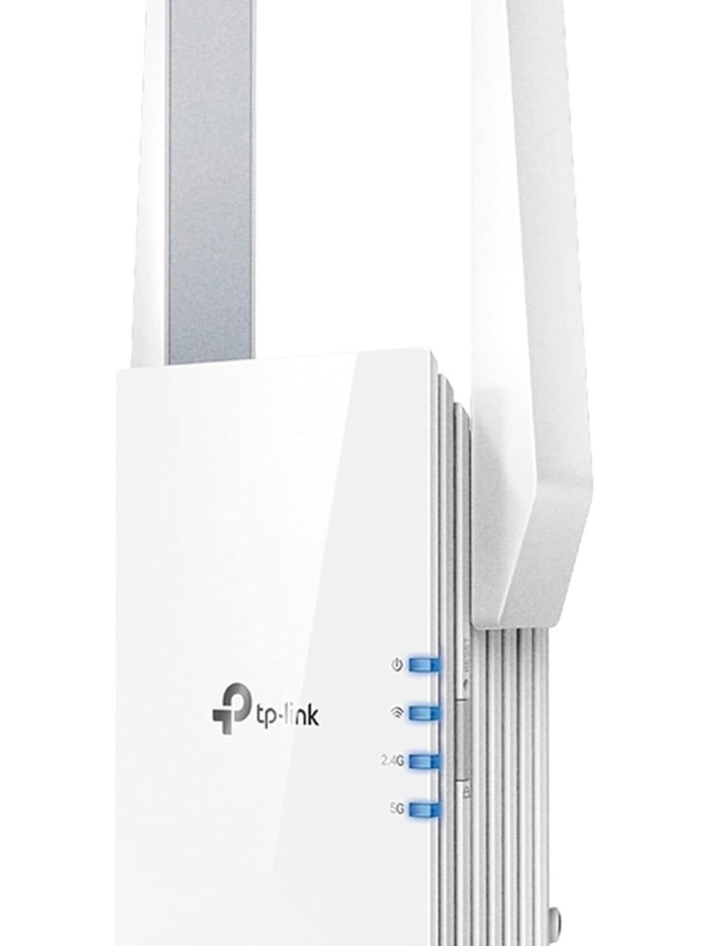 TP-Link White WiFi Range Extender with Blue LED Indicators